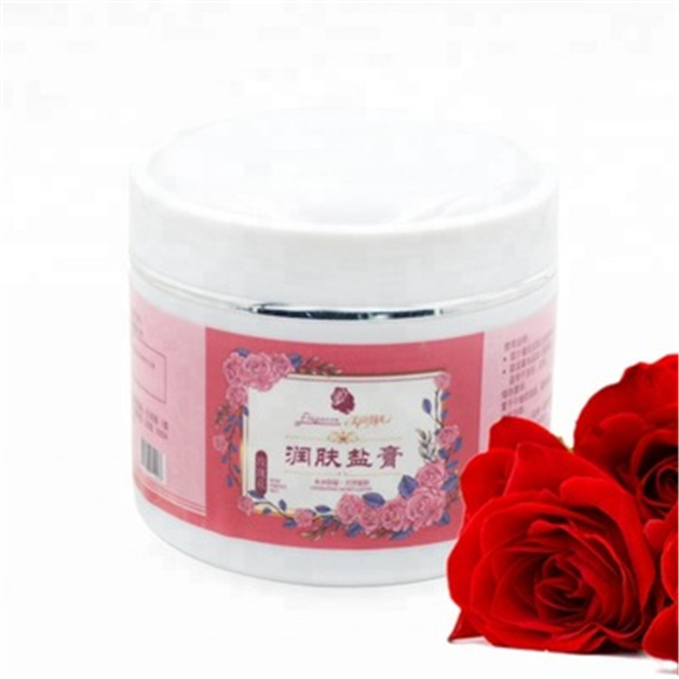 Rose bath salt scrub cream